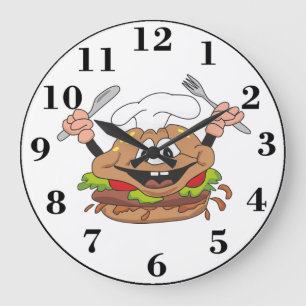 Burger Large Clock