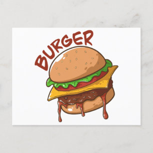 Burger Lovers Postcard