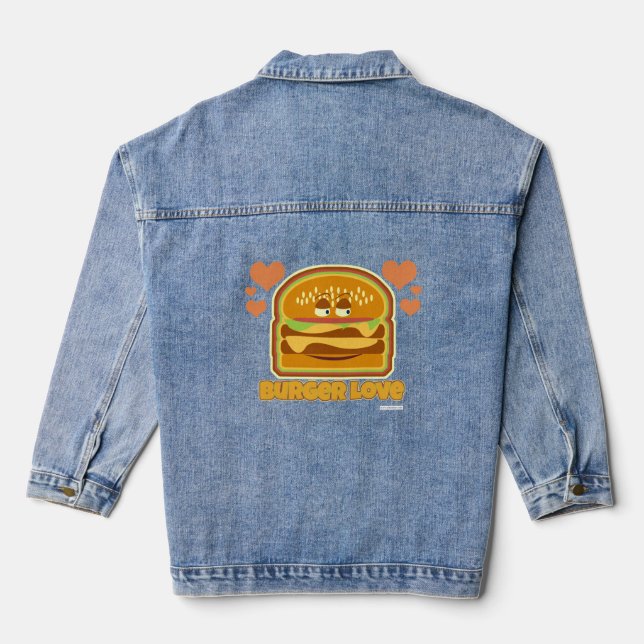 Burger Lovin Burger Love Denim Jacket (Back)