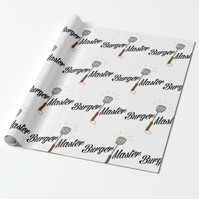 Burger Master Wrapping Paper (Unrolled)
