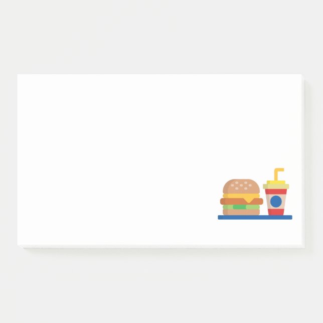 Burger Meal Post-it Notes (Front)