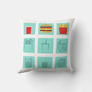 Burger meal set cushion