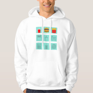 Burger meal set hoodie