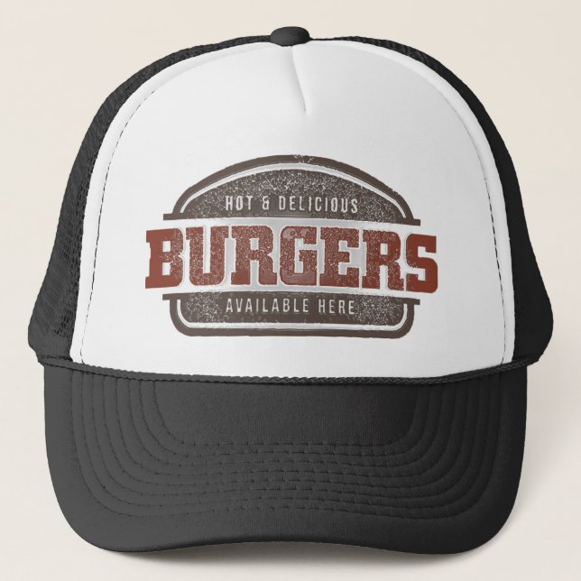 burger-nobackground trucker hat (Front)