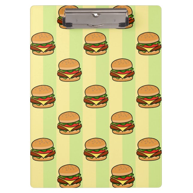 Burger Pattern Clipboard (Front)