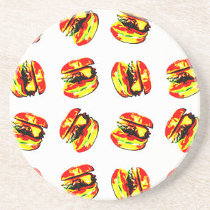 Burger Pattern Coaster