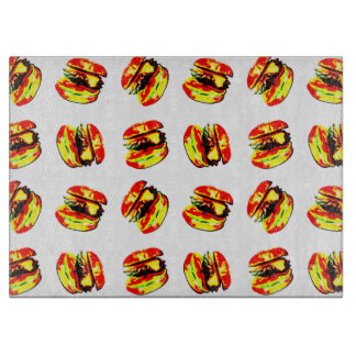 Burger Pattern Cutting Board
