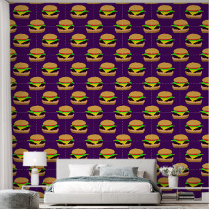 Burger Pattern  Wallpaper
