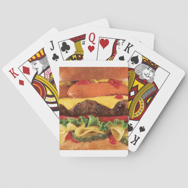 burger playing cards (Back)