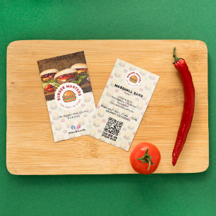 Burger Restaurant Business Minimalist Classic Business Card