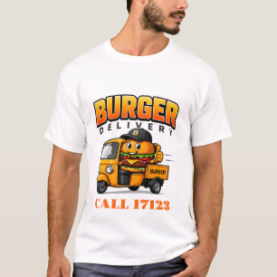 🍔 Burger Restaurant Staff Delivery Crew 🍔 T-Shirt