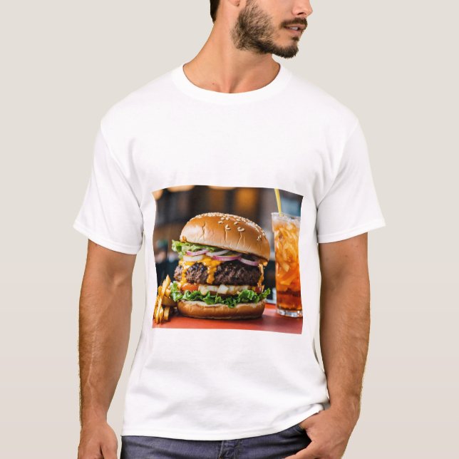burger t shirt (Front)