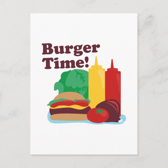 Burger Time! Postcard (Front)