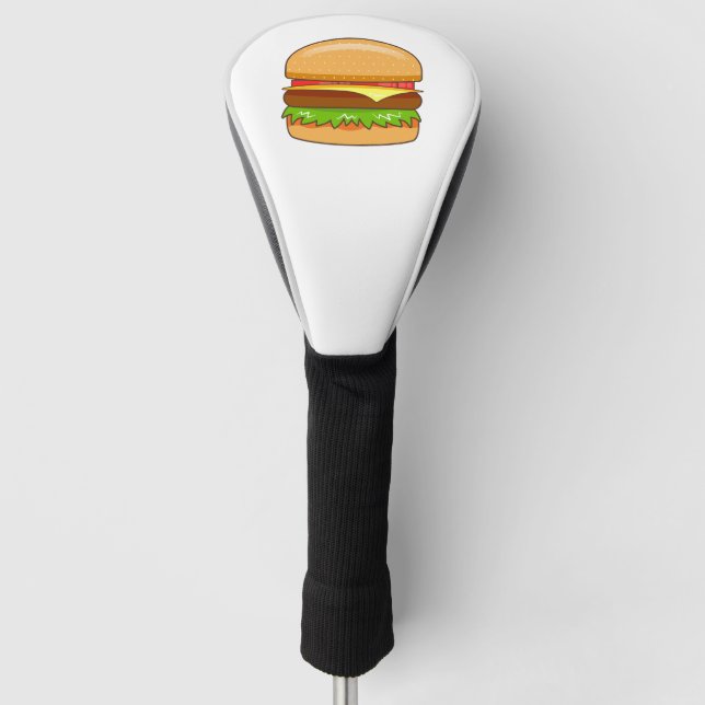  Burger Vector Illustration Golf Head Cover (Front)