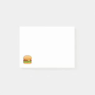 Burger Vector Illustration Post-it Notes