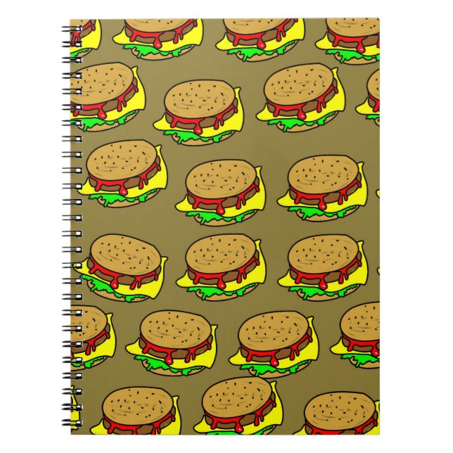 Burger Wallpaper Notebook (Front)