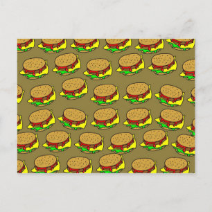 Burger Wallpaper Postcard