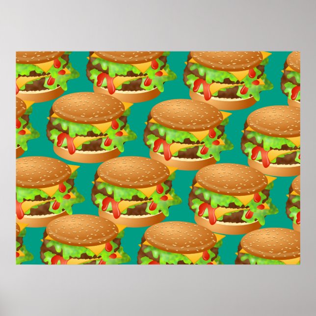 Burger Wallpaper Poster (Front)