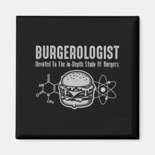 Burgerologist Study Of Bbq Funny For Women Men Kid Magnet