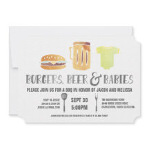 Burgers, Beer, and Babies - Couple's Baby Shower