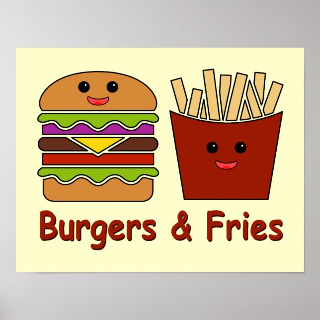 Burgers & Fries Poster (Front)