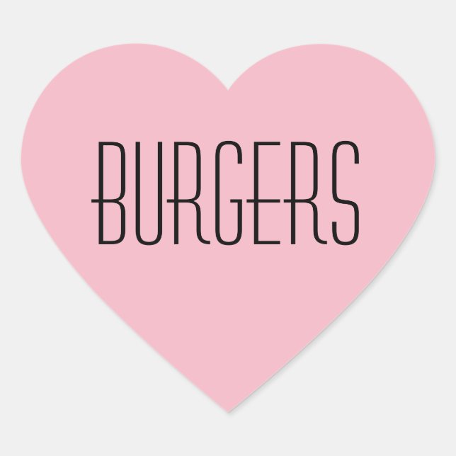 Burgers Heart Sticker (Front)