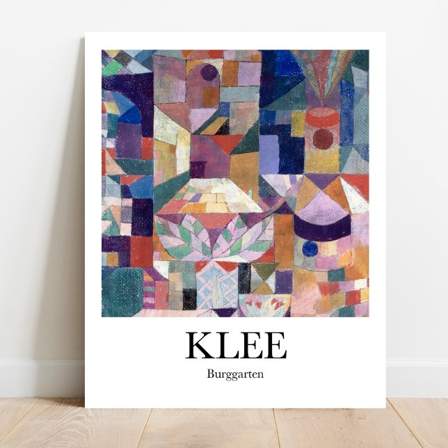 Burggarten by Paul Klee Poster (Unleash Your Inner Child: Klee's "Burggarten" - Playful & Colorful Poster!)