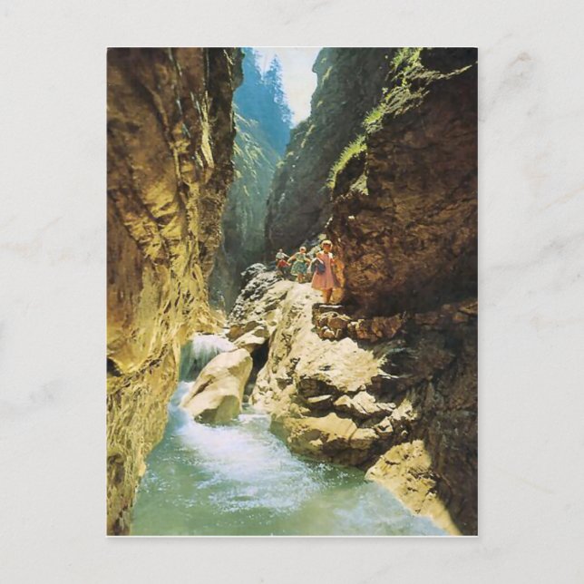 Burggraben-Klamm waterfall Postcard (Front)