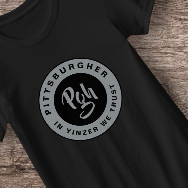 Burgh Black Gold Pgh City Active Fitness Yinzer T-Shirt (Creator Uploaded)