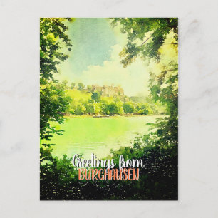 Burghausen Wöhrseebad in Bavaria Postcard