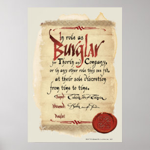 Burglar Contract Poster