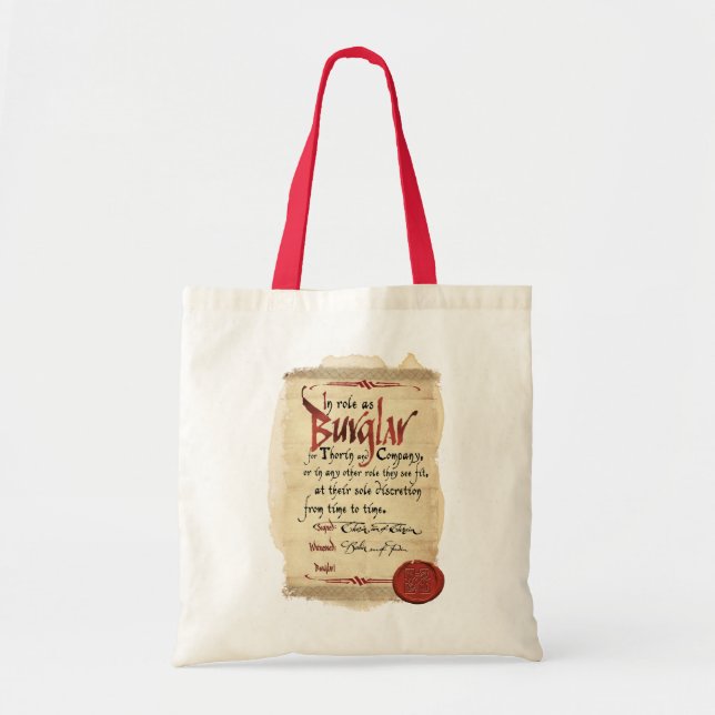 Burglar Contract Tote Bag (Front)