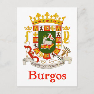 Burgos Puerto Rico Shield Postcard