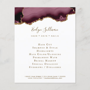 burgundy agate flyer