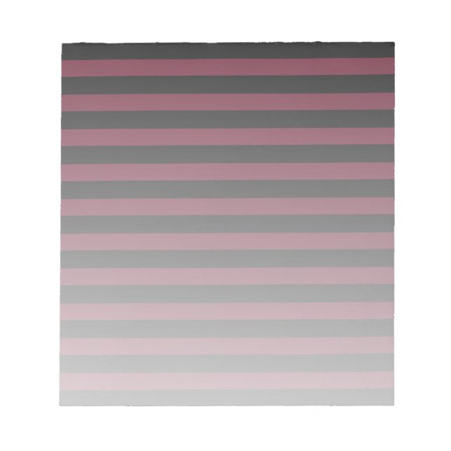 Burgundy and black stripes notepad (Front)