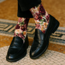Burgundy and Blush Floral