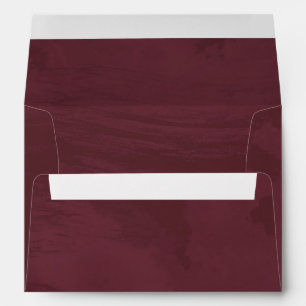 Burgundy and Gold Glitter Pocket Envelope