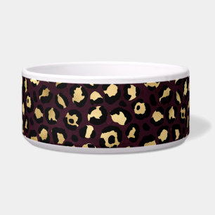 Burgundy and Gold Leopard Series Design 8