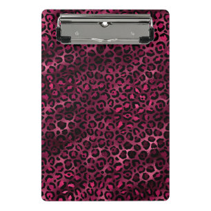 Burgundy and Gold Leopard Series Design 9 Mini Clipboard