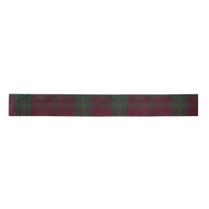 Burgundy and Green Plaid Tartan Ribbon Satin Ribbon