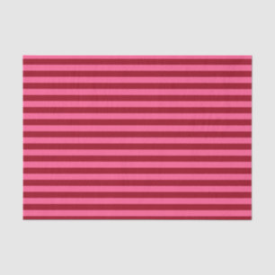 Burgundy and Hot Pink Stripes Tissue Paper