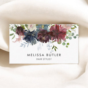 Burgundy And Navy Floral Appointment