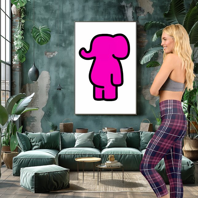 Burgundy and Navy Plaid Tartan Pattern Capri Leggings (Creator Uploaded)