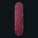 Burgundy and Pink Floral Tropical Leaf Pattern Skateboard<br><div class="desc">Fun Burgundy and Pink Floral Tropical Simple and Elegant Leaf Pattern. This modern pattern makes a cute print for spring nature lovers.</div>