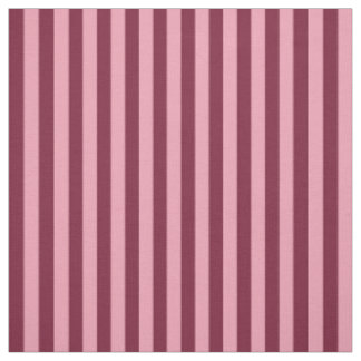 Burgundy And Pink Stripe Pattern Bold Cherry Red Fabric