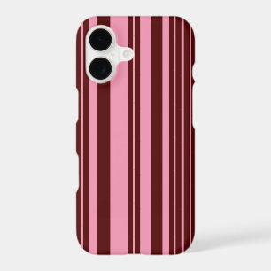 Burgundy and Pink Stripes Pattern Design