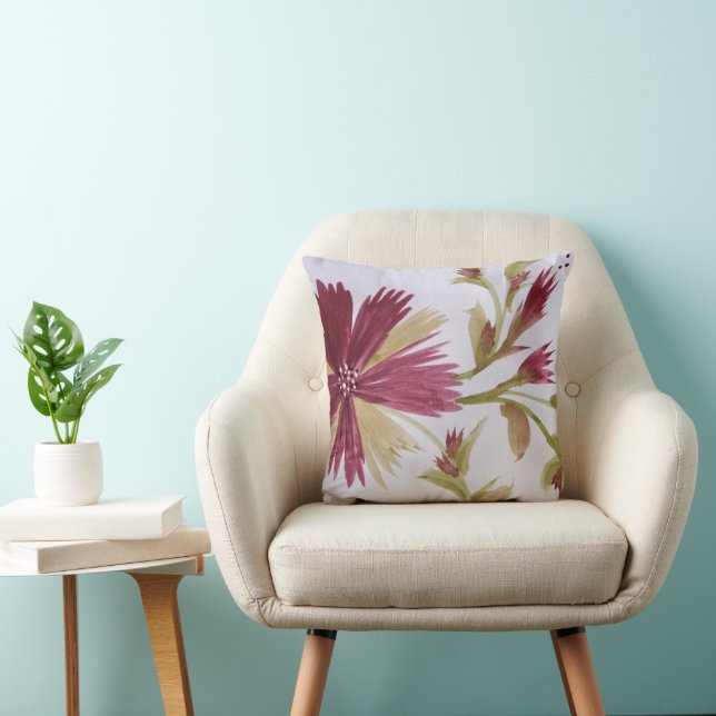 Burgundy and Plum Cushion (Chair)
