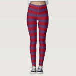 Burgundy and Purple Stripes Leggings<br><div class="desc">Abstract digital art of burgundy and purple stripes</div>