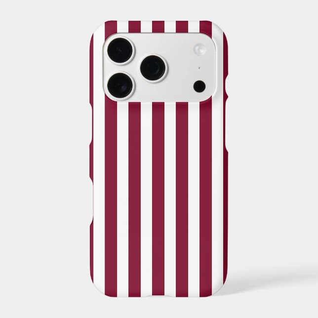 Burgundy and white candy stripes (Back)
