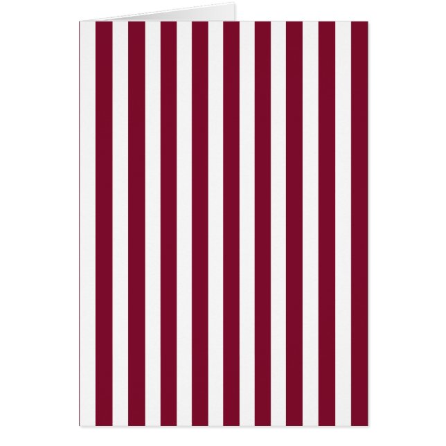 Burgundy and white candy stripes (Front)